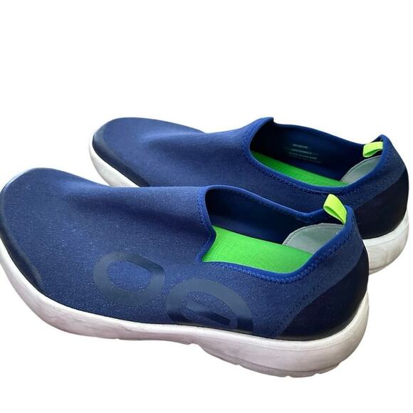OOFOS Men's Blue OOmg eeZee Low Low Top Recovery Comfort Shoes Size 12 - Picture 1 of 7